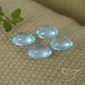 Apatite Gemstones in 5.5 x 3.8 mm Size for Sale, Apatite Stones in Light Blue Color