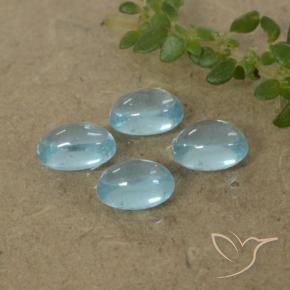 Apatite Gemstones in 5 x 3.2 mm Size for Sale, Apatite Stones in Light Greenish Blue Color