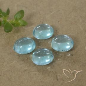 Apatite Gemstones in 4.7 x 4 mm Size for Sale, Apatite Stones in Light Blue Color
