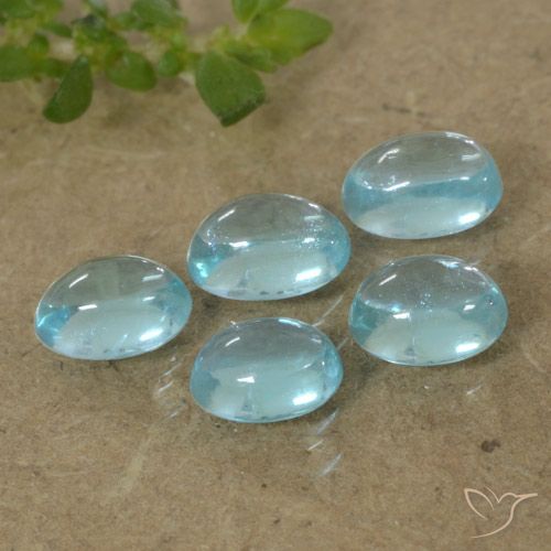 1.54ctw Natural Blue Apatite, Oval, Transparent