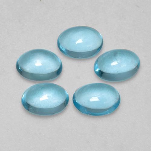1.90 ctw Turquoise Apatite Stones, Natural Apatite in Oval Cabochon Shape for Sale