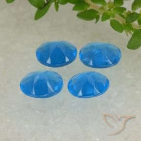 Apatite Gemstones in 5.2 x 4.2 mm Size for Sale, Apatite Stones in Intense Blue Color