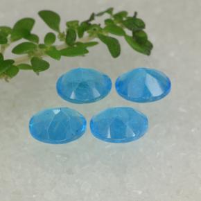 Apatite Gemstones in 5 x 4 mm (calibrated) Size for Sale, Apatite Stones in Blue Color