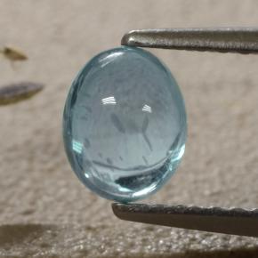 Light Blue Apatite Gem - 0.9ct Oval Cabochon (ID: 473274)