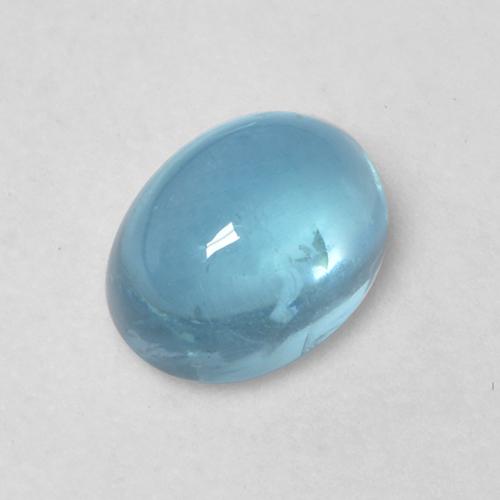 1.10 ct Blue Apatite Stone, Natural Apatite in Oval Cabochon Shape for Sale