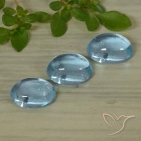 Apatite Gemstones in 5.7 x 4 mm Size for Sale, Apatite Stones in Light Blue Color