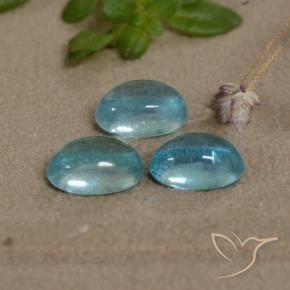 Apatite Gemstones in 6 x 4 mm (calibrated) Size for Sale, Apatite Stones in Blue Color