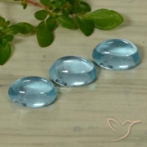 Apatite Gemstones in 5.7 x 3.9 mm Size for Sale, Apatite Stones in Light Blue Color