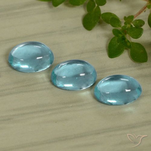 1.49ctw Natural Light Greenish Blue Apatite, Oval, Transparent