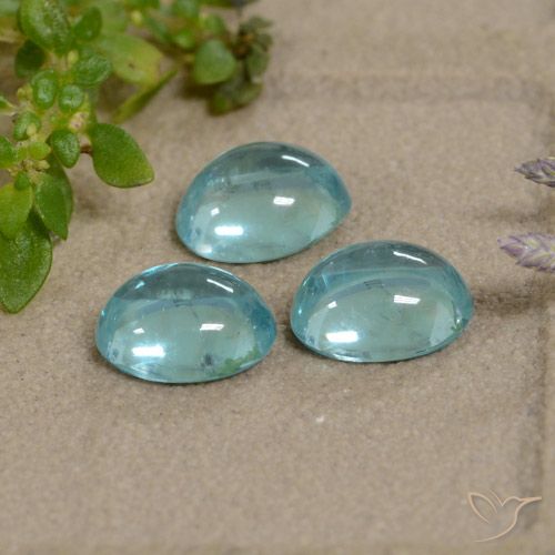 1.96ctw Natural Light Greenish Blue Apatite, Oval, Transparent