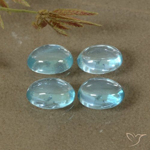 1.91 ct Blue Apatite, 5.9 x 4 mm Oval Cut From Madagascar, Photo A