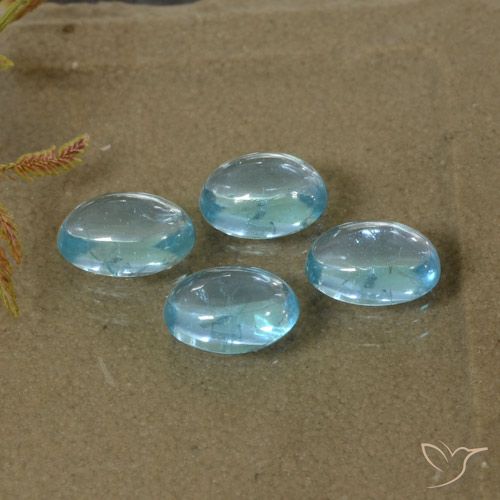 2.02 ct Blue Apatite, 5.8 x 3.9 mm Oval Cut From Madagascar, Photo A