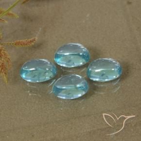 Apatite Gemstones in 5.6 x 3.8 mm Size for Sale, Apatite Stones in Light Blue Color