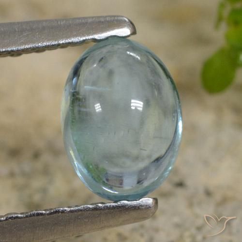 0.62ct Natural Light Teal Apatite, Oval, Transparent, Photo A