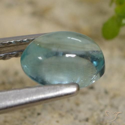 Apatite Gemstone in 5.8 x 4.3 mm Size for Sale, Apatite Stone in Light Teal Color