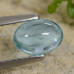 0.83 ct Turquoise Apatite Stone, Natural Apatite in Oval Cabochon Shape for Sale