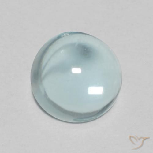 0.69 ct Turquoise Apatite Stone, Natural Apatite in Round Cabochon Shape for Sale