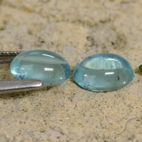 Apatite Gemstones in 7 x 5 mm (calibrated) Size for Sale, Apatite Stones in Teal Tone Color
