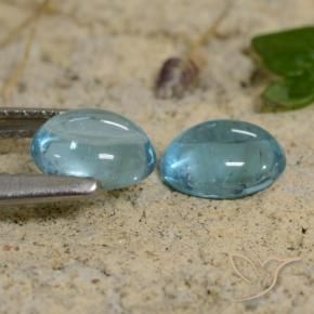 Apatite Gemstones in 6 x 4.9 mm Size for Sale, Apatite Stones in Teal Tone Color