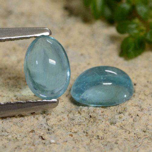 1.08 ct Blue Green Apatite, 5.7 x 4.3 mm Oval Cut From Madagascar, Photo A