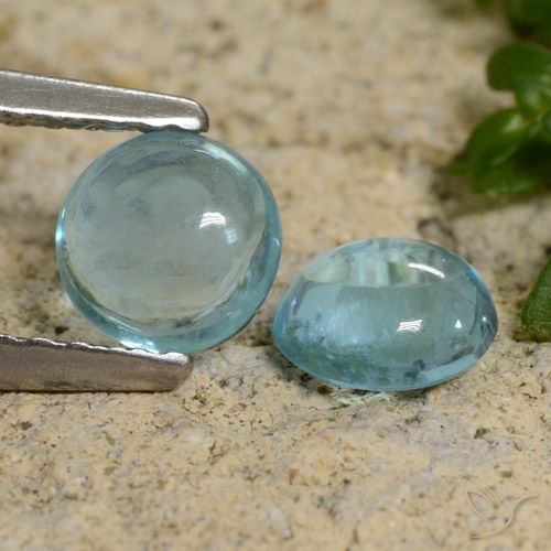 1.96 ct Blue Green Apatite, 4.9 mm Round Cut From Madagascar, Photo A