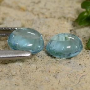 Apatite Gemstones in 5 mm (calibrated) Size for Sale, Apatite Stones in Medium Blue Green Color
