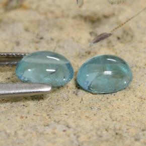 Apatite Gemstones in 5.9 x 4.9 mm Size for Sale, Apatite Stones in Blue Color