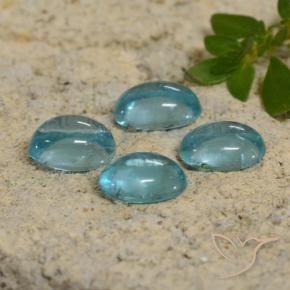 1.87 ctw Turquoise Apatite Stones, Natural Apatite in Oval Cabochon Shape for Sale