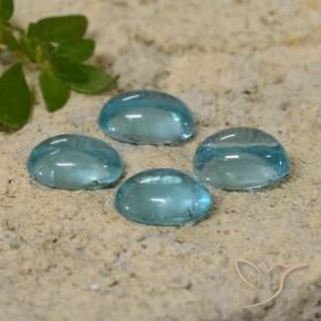 Apatite Gemstones in 5.7 x 4 mm Size for Sale, Apatite Stones in Teal Tone Color