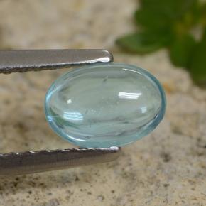 0.67 ct Turquoise Apatite Stone, Natural Apatite in Oval Cabochon Shape for Sale