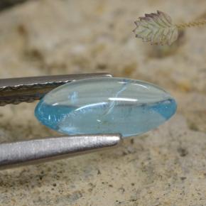 Apatite Gemstone in 8.5 x 3.9 mm Size for Sale, Apatite Stone in Light Teal Color