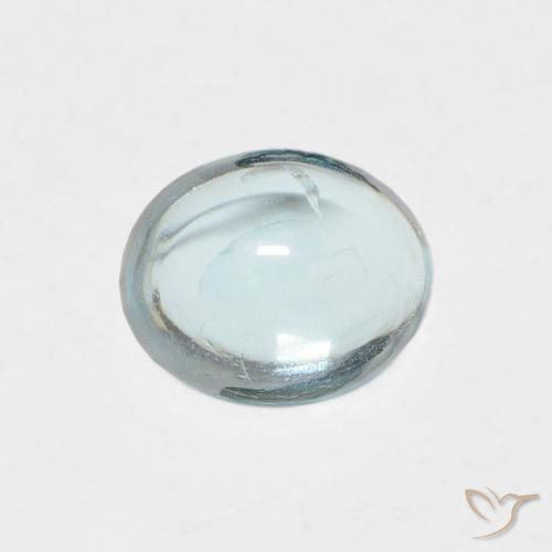 0.74ct Natural Light Blue-Green Apatite, Oval, Transparent