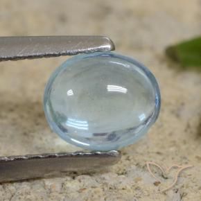 0.74 ct Turquoise Apatite Stone, Natural Apatite in Oval Cabochon Shape for Sale