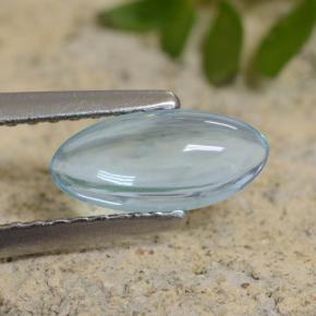 0.73 ct Turquoise Apatite Stone, Natural Apatite in Marquise Cabochon Shape for Sale