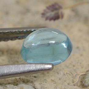 Apatite Gemstone in 5.9 x 4.7 mm Size for Sale, Apatite Stone in Light Teal Color