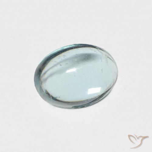 0.87 ct Turquoise Apatite Stone, Natural Apatite in Oval Cabochon Shape for Sale