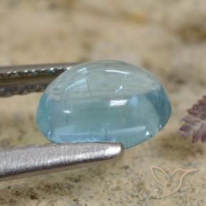 Apatite Gemstone in 6.6 x 5.1 mm Size for Sale, Apatite Stone in Light Blue-Green Color