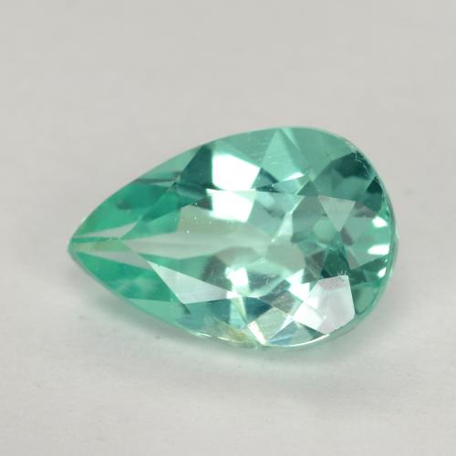 1.27 ct Turquoise Apatite Stone, Natural Apatite in Pear Facet Shape for Sale