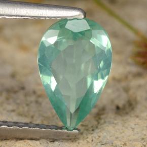 1.23 ct Turquoise Apatite Stone, Natural Apatite in Pear Facet Shape for Sale