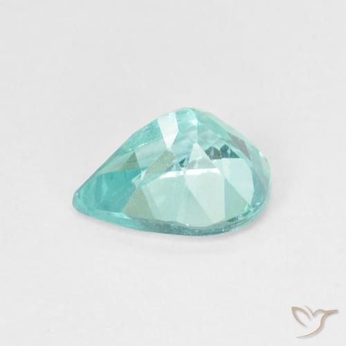 Apatite Gemstone in 8 x 6 mm (calibrated) Size for Sale, Apatite Stone in Intense Blue Green Color