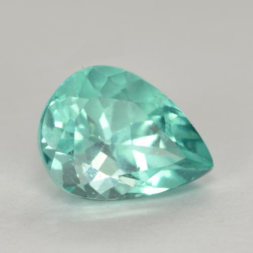 1.30 ct Turquoise Apatite Stone, Natural Apatite in Pear Facet Shape for Sale