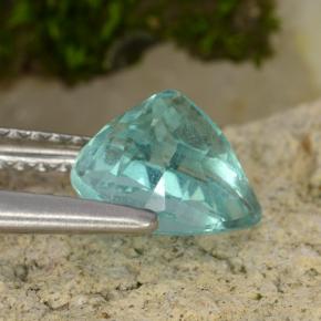 Apatite Gemstone in 7.6 x 5.8 mm Size for Sale, Apatite Stone in Intense Blue Green Color