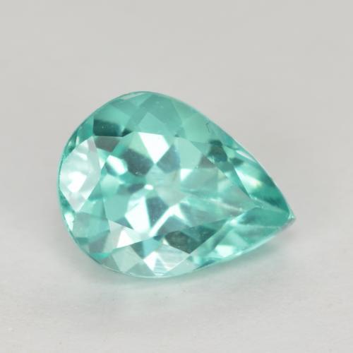 1.05 ct Turquoise Apatite Stone, Natural Apatite in Pear Facet Shape for Sale