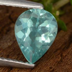 1.09 ct Turquoise Apatite Stone, Natural Apatite in Pear Facet Shape for Sale