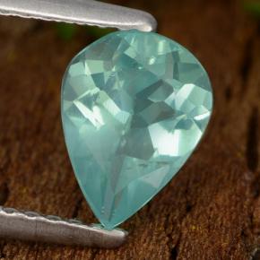 1.05 ct Turquoise Apatite Stone, Natural Apatite in Pear Facet Shape for Sale