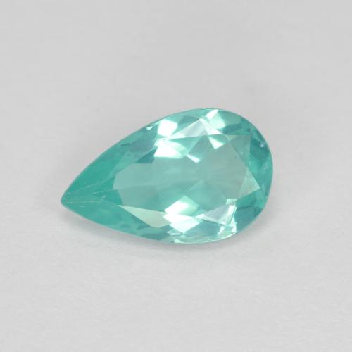 1.07 ct Turquoise Apatite Stone, Natural Apatite in Pear Facet Shape for Sale