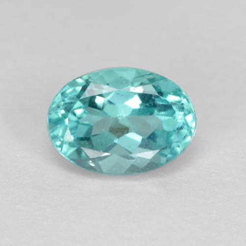 Azul eléctrico Apatita Gema - 1ct Forma ovalada (ID: 475649)