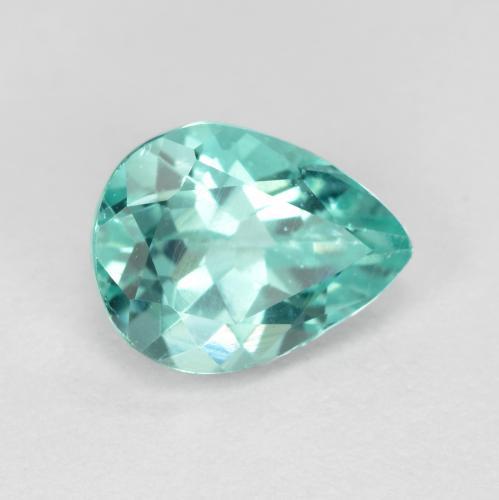 1.08 ct Turquoise Apatite Stone, Natural Apatite in Pear Facet Shape for Sale