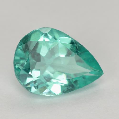 1.07 ct Turquoise Apatite Stone, Natural Apatite in Pear Facet Shape for Sale