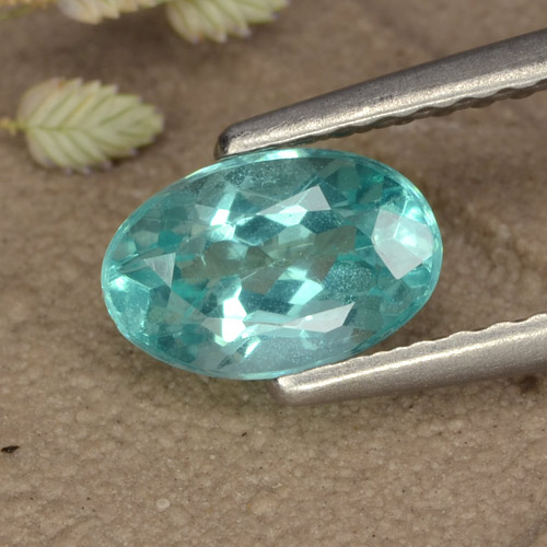 0.8ct Oval Facet Green Blue Apatite for sale thumb image of 0.8ct Oval Facet Green Blue Apatite (ID: 475694)